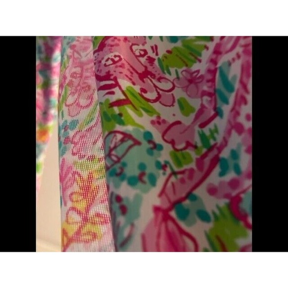 Ibkul Dress Womens Size Small V Neck Leo Print UPF 50+ Resort Vacation Golf New - Picture 4 of 11